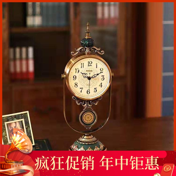 Ames modern American neoclassical light luxury European creative new middle desktop electroplating retro desk living room decoration