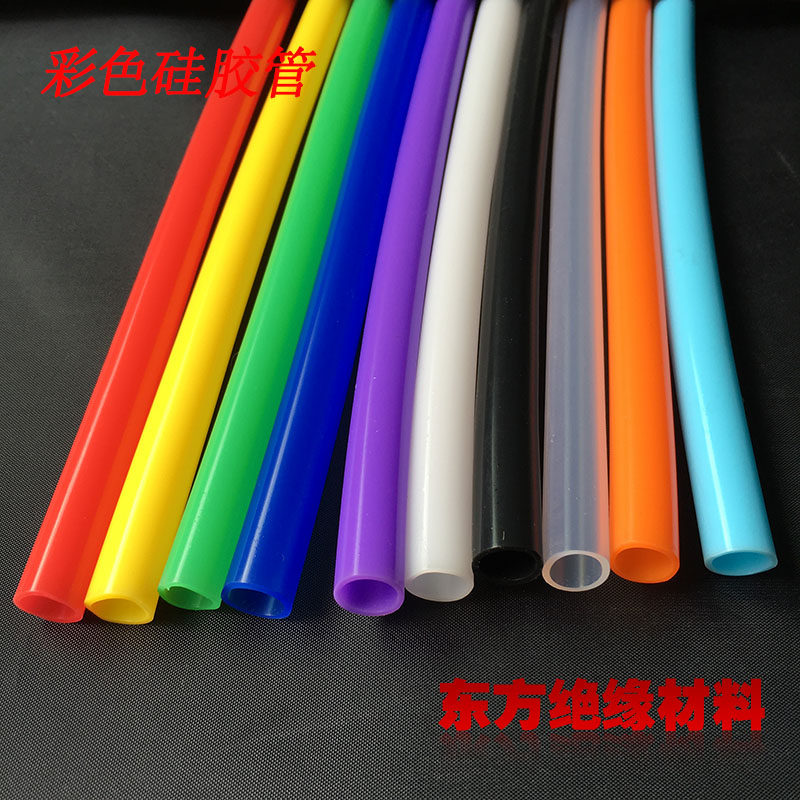 Silicone tube food grade red green white black blue 4x8 inner diameter 4 outer diameter 8mm wall thickness 2mm tasteless tube