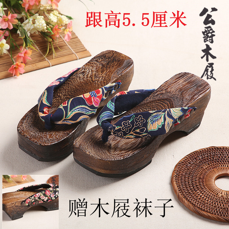 Factory Direct Sales for Foreign Trade: Wooden Clogs, Flip-Flops, Sandals, Women's High-Heeled Wooden Slippers in Multiple Colors
