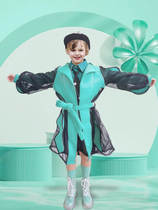 Second-generation baby boy trendy coat spring and summer original design childrens clothing fashionable baby concave shape long-sleeved windbreaker catwalk