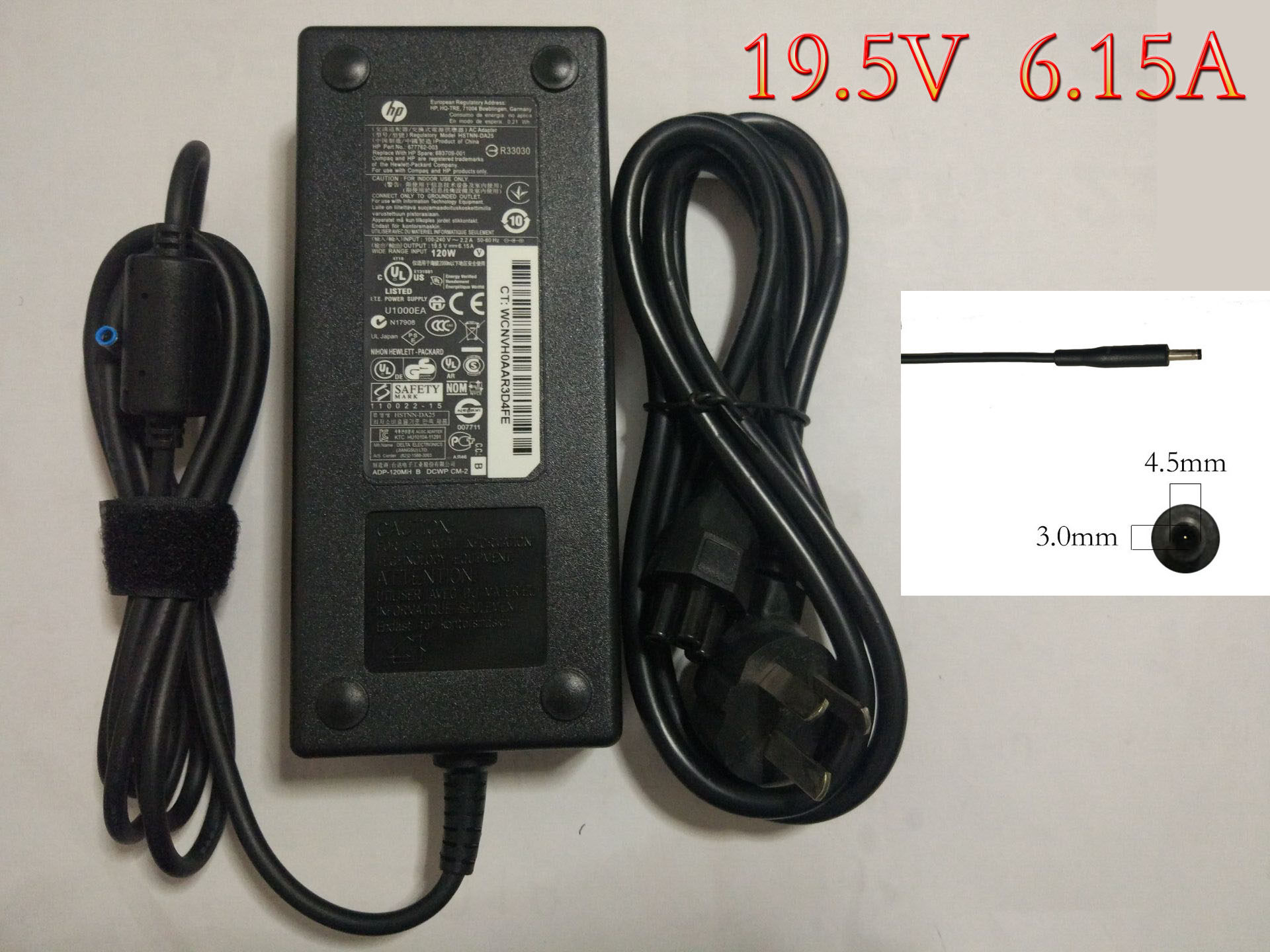 Suitable for original HP Shadow Elf 2 generation ENVY15-j015tx j power adapter 19 5V 6 15A
