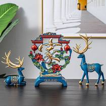 Vase fittings light luxury high - grade high - end sensor decoration 2021 new home living room computer desk 2022 red