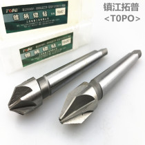 Top cone shank countersink drill chamfering drill 90 degree chamfering knife multi-edged cone suddenly drill reaming drill chamfering device 14-100