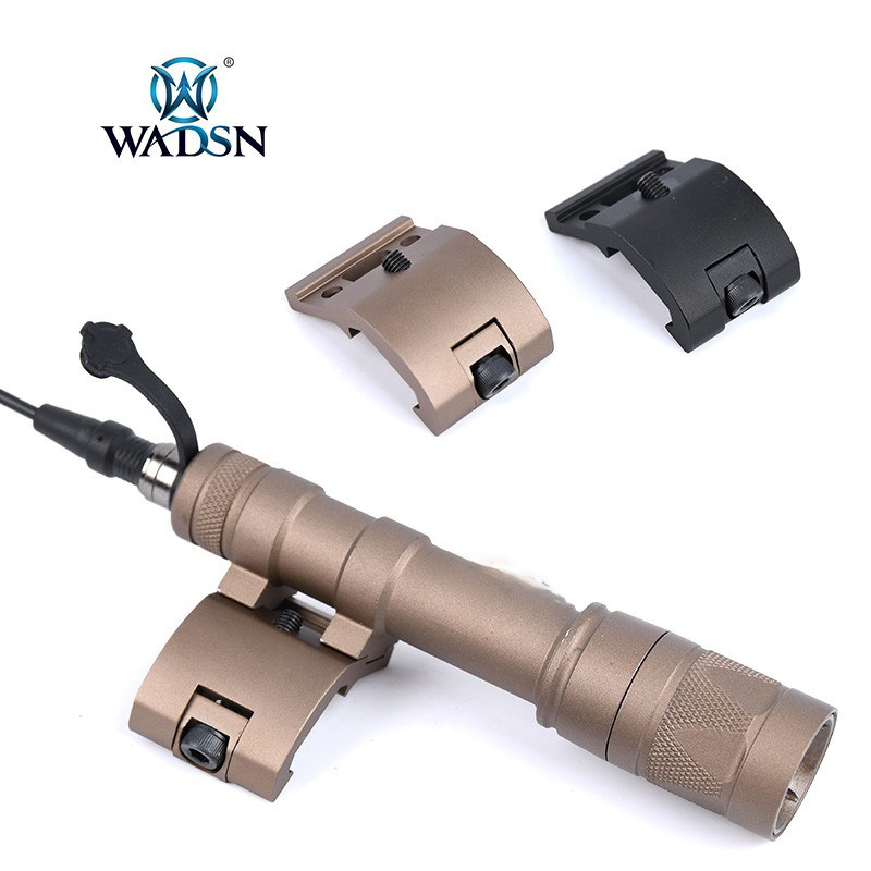 WADSN Wardson M300 Metal M600 Glare Flashlight CNC Aluminum Alloy Modified Rollover Bevel Bracket Base
