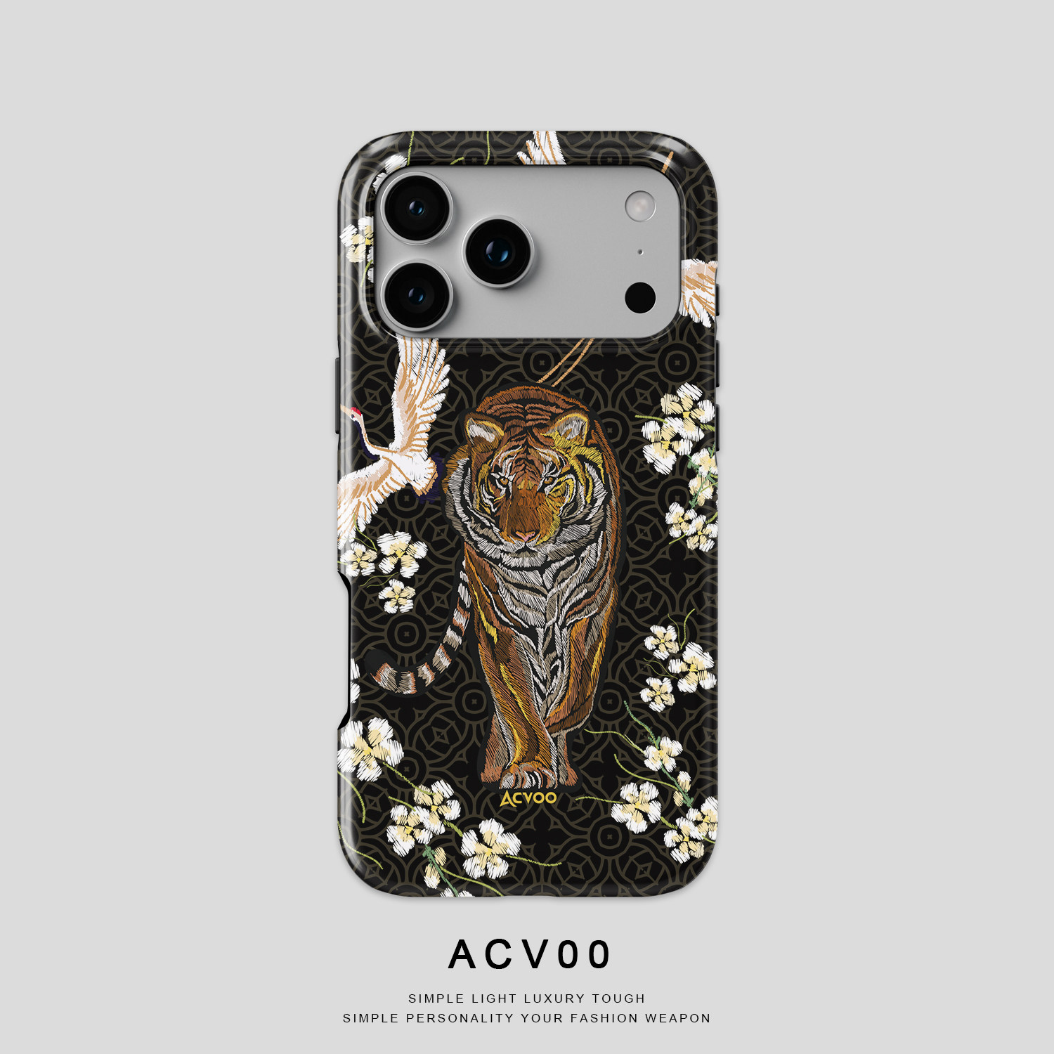 Leopard Floral Artwork 21 iPhone Case