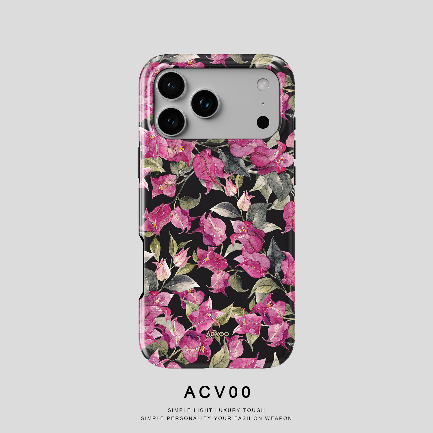 Vintage Black Floral Pattern 21 iPhone Case