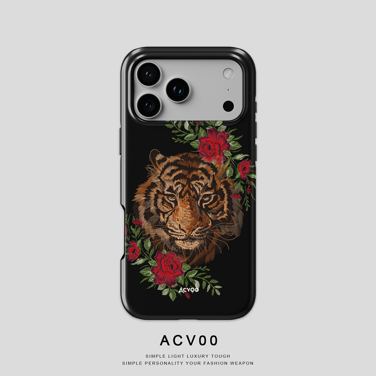 Leopard Floral Artwork 21 iPhone Case