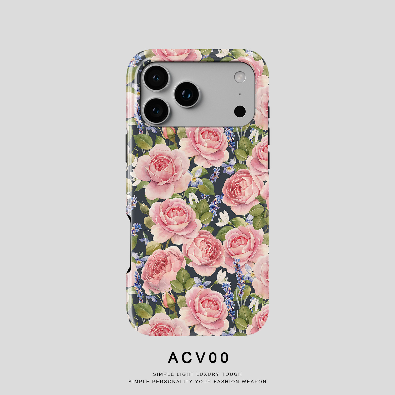 Vintage Black Floral Pattern 21 iPhone Case