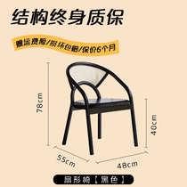 Nordic retro solid wood dining chair home restaurant designer back chair ash leisure chair surround chair owner