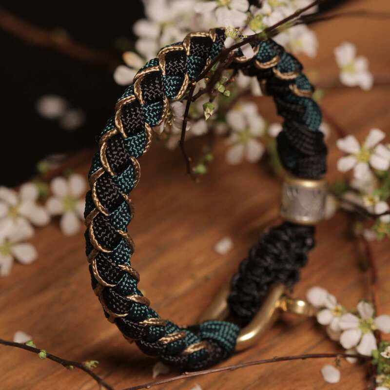 【Little Green Dragon】2024 Year of the Dragon Reverse Dragon Scale Bracelet DIY Materials and Finished Product 925 Silver Barrel Beads Brass Horseshoe