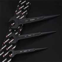 Crowbar wrench single-head flat-mouth wrench heavy-duty multi-purpose wrench single-head tapered handle tip tail prybar open boat