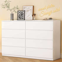 Drawer cabinet bedroom wall storage cabinet living room eight drawer cabinet internet celebrity master bedroom French cream style six drawer cabinet standing cabinet
