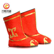 Gong and drum shoes drum clothing shoes dragon dance lion dance yangko dance opera performance shoes boots for men and women face-changing boots