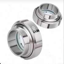 304 stainless steel flexible sight glass sanitary grade round thread welding sight glass pipe glass flexible sight glass