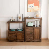 Retro solid wood sideboard fully equipped living room tea cabinet old porch cabinet small storage storage cabinet balcony cabinet
