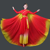 Yangko costume drumming suit gong and drum team drum performance costume male Chinese style opening dance with cloak new drumming suit