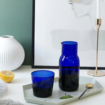 Zero limit cleaning water cup high temperature resistant (boilable) blue high borosilicate solar water beverage cold water glass pot