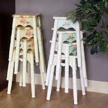 Nordic stacked living room stools home fashionable and simple dining stools Korean creative stackable non-slip dining stools