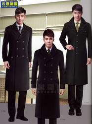 ໂຮງແຮມ concierge woolen coat ຜູ້ຊາຍກາງ - ຍາວ woolen coat ລະດູຫນາວຫ້ອງການຂາຍຮູບພາບກອງຄວາມປອດໄພໂດຍລວມ