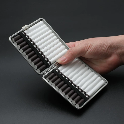 Мужской ультратонкий портативный креативный металлический портсигар, подарок на день рождения