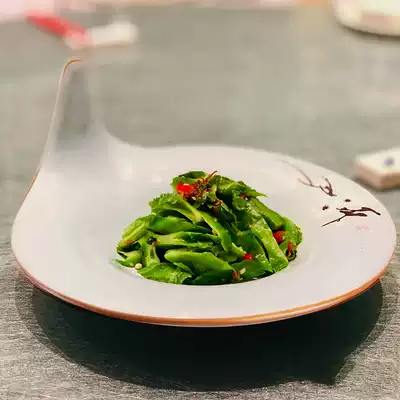 Hotel clubhouse dining room shaped irregular creative tableware special artistic conception dishes fusion cold dishes hot dishes small fried dishes