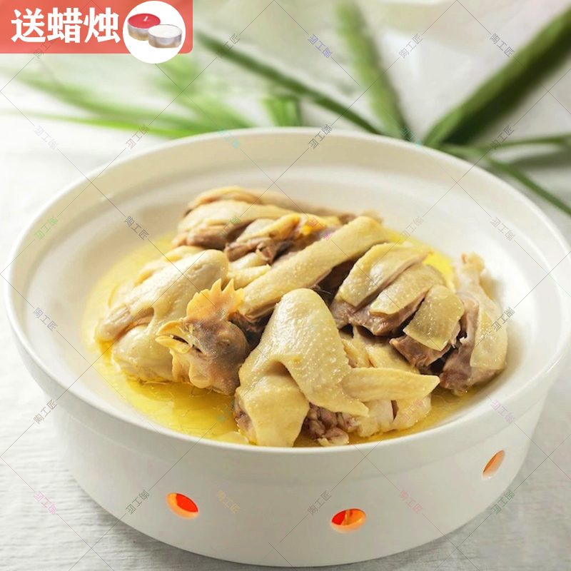 Hotel restaurant Creative tableware Ceramic open stove Candle heating stove Hot dish Farm house special soup plate Dry pot