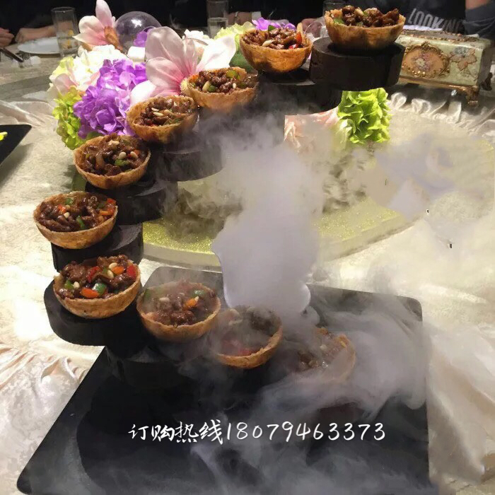 Creative farm special dishes Private signature dishes Artistic dishes Rotating backgammon rising plate Fashion tableware Bamboo plate New products