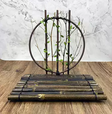 Hotel special dishes, private kitchen, bamboo and wood weaving tableware, Hotel Club, cold dishes, artistic conception, creative bamboo row