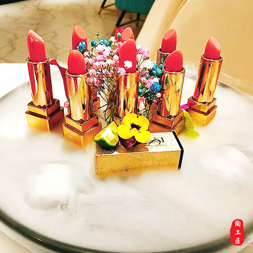 Shake Soundnet Red Hot Pot Edible red dessert Mood Tableware Dry Ice Molecular Cuisine Pan Round Composition Trepan