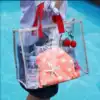 Hot spring swimming waterproof bag swimming bag Fashion travel beach bag tote bag Qi Cai Bei 1241