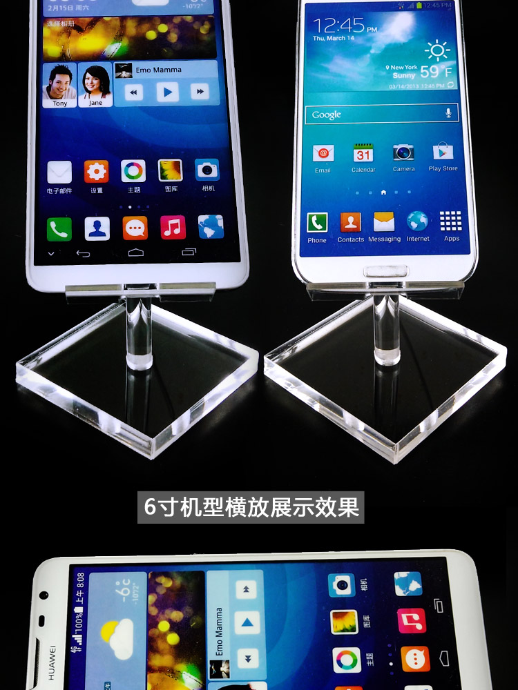 OPPO Huawei nhập khẩu hiển thị acrylic đứng giữ điện thoại di động khay Phổ pha lê Điện thoại VIVO truy cập - Phụ kiện điện thoại di động ốp lưng samsung a7