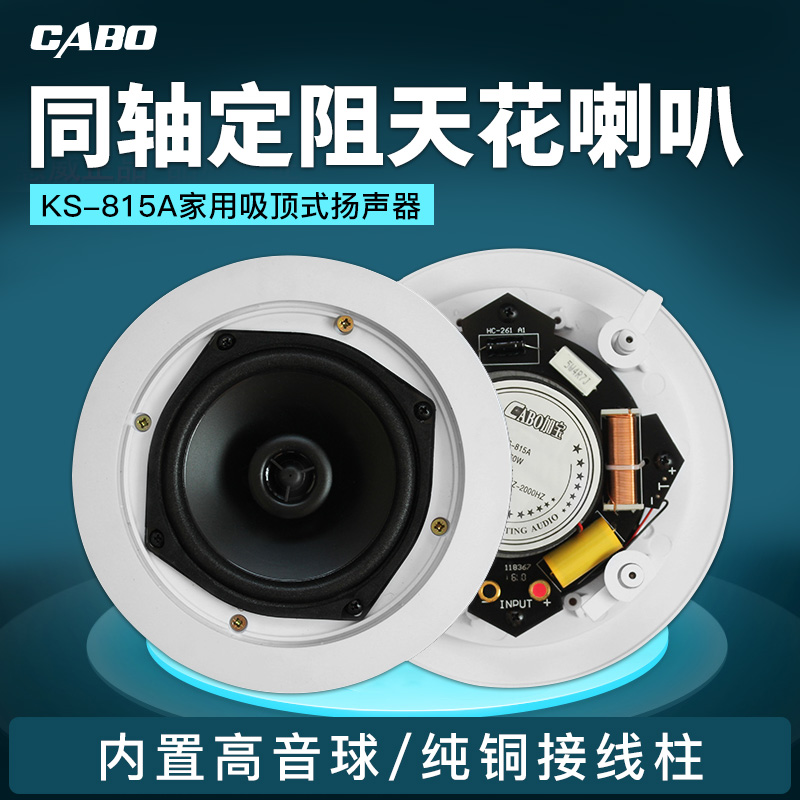 KS-815A ceiling speaker embedded ceiling ceiling hotel home fixed resistance ceiling audio ceiling speaker