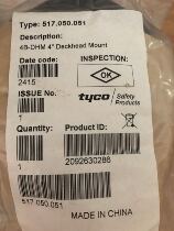 Tyco TYCO probe base 517 050 051 4B-DHM X123 is not the actual price. Please consult before bidding.