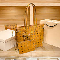 Leather large-capacity tote bag 2022 new womens work commuting bag portable shoulder large bag pet bag