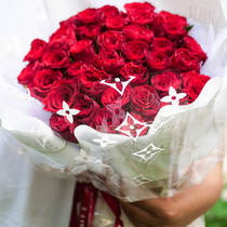 Flower wrapping paper Louis Clover opp dust paper waterproof cellophane rose bouquet floral bag material