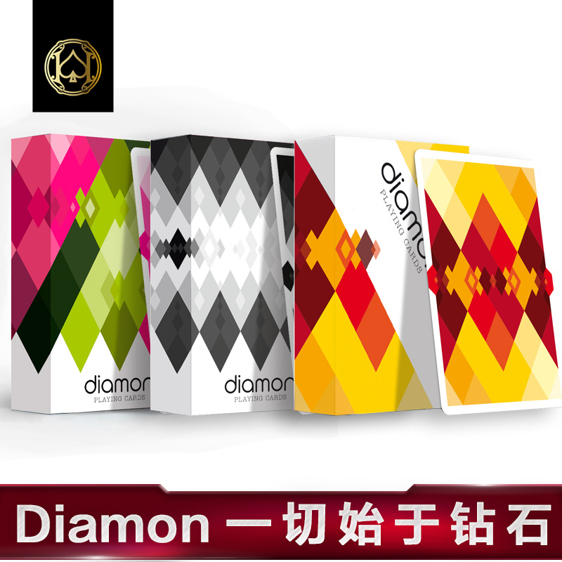Huiqi Import Collection Flower Cut Playing Cards Diamond Fashion Creative Trend Cards