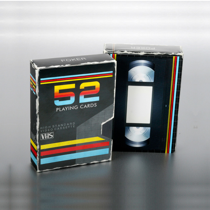 Huiqi Poker VHS Playing Cards Video Classic Nostalgia Imported Collection Playing Cards