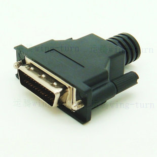 yun teng fmd26m-k-as scsi plug hpdb26 male plastic shell 26-core male pressure line connector