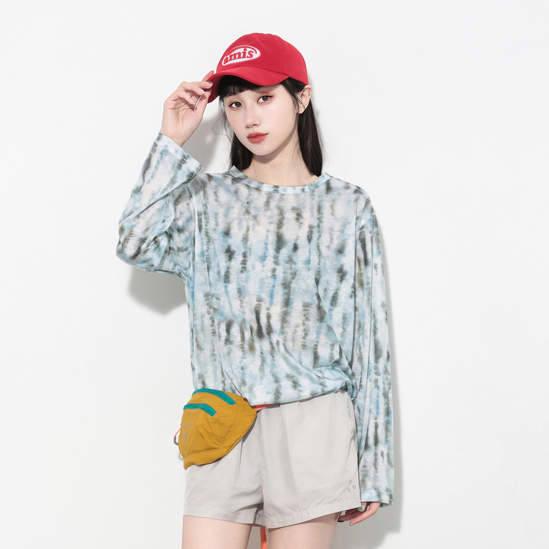 Hills Grace Mountain-Style Outdoor Tie-Dye Printed Quick-Drying T-Shirt, Loose, Skin-Friendly, Cool-Feeling Sports Sweat-Wicking Top Hills Grace Mountain-Style Outdoor Tie-Dye Printed Quick-Drying T-Shirt, Loose, Skin-Friendly, Cool-Feeling Sports Sweat-Wicking Top