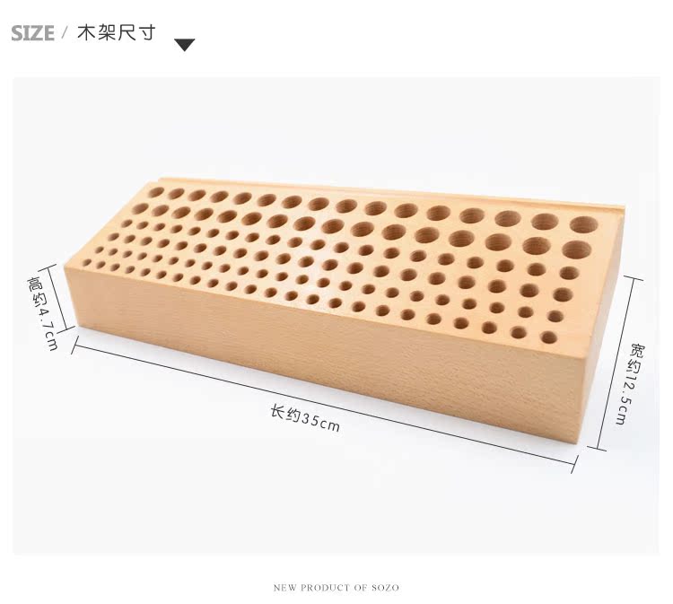 Da khắc dao công cụ in giữ giá lưu trữ beech walnut công cụ bảng 118 lỗ điều chỉnh góc - Công cụ & vật liệu may DIY kéo cắt may chuyên nghiệp