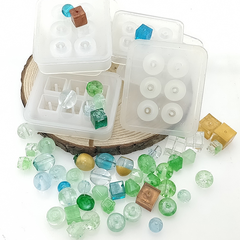 Crystal gel manual DIY accessories handicraft necklace cutting square diamond oval ball ball mold collection