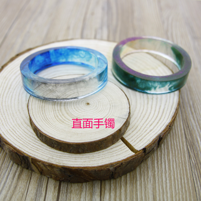 Crystal glue DIY bracelet silicone resin bracelet die drying florist glossy surface rhomboid hand ring model full size