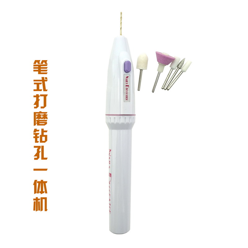 Crystal rubber electric grinding pen electric drilling drilling tool handheld portable electric drilling machine