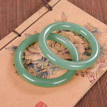 Natural Brazilian imported aventurine bracelet clear water apple green aventurine womens bracelet gold silk jade beauty bracelet