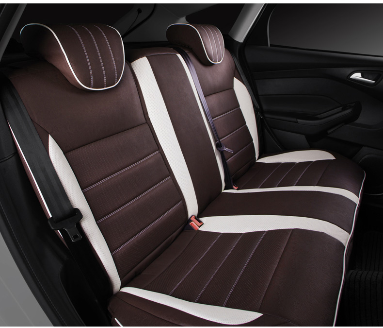 福特正品 新福克斯专车专用坐垫全包3D立体坐垫 四季通用皮革座垫