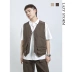 [LAZYSTORM2020] Nhật Bản giặt áo ba lỗ dụng cụ ba chiều retro nam và nữ cắt áo khoác vest - Dệt kim Vest Dệt kim Vest