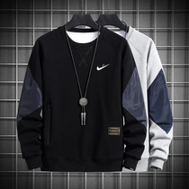 Enshi Nike mens sweater round neck 2021 new spring tide casual loose long-sleeved t-shirt clothes men spring and autumn