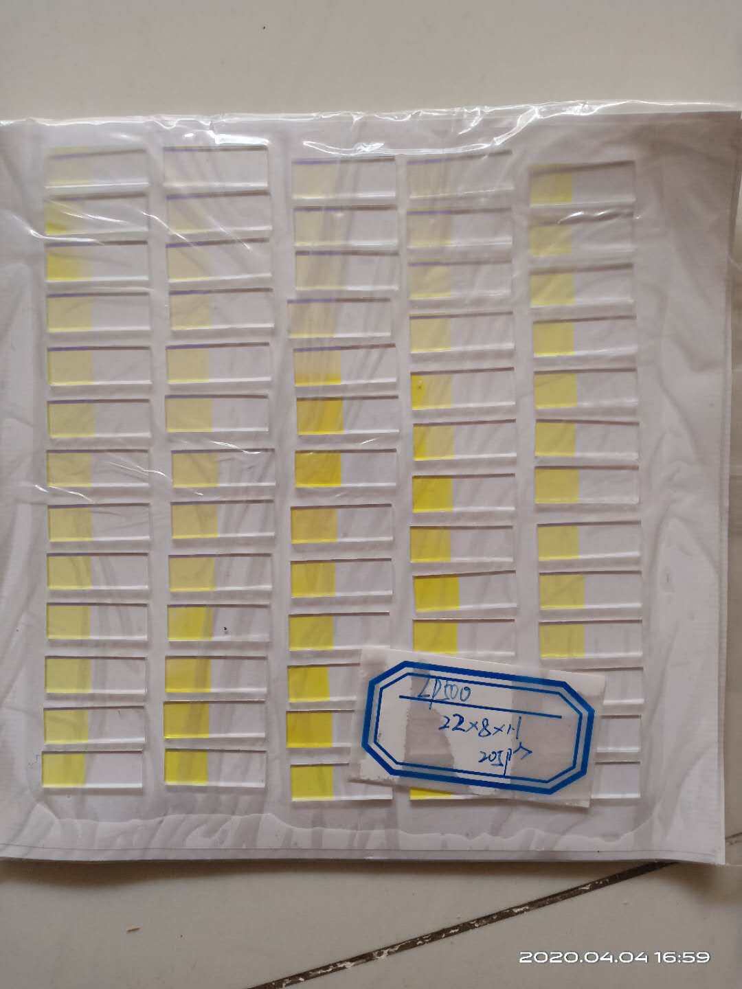 Long wave pass filter 500nm 22*8 * 1mm elimination secondary spectrum