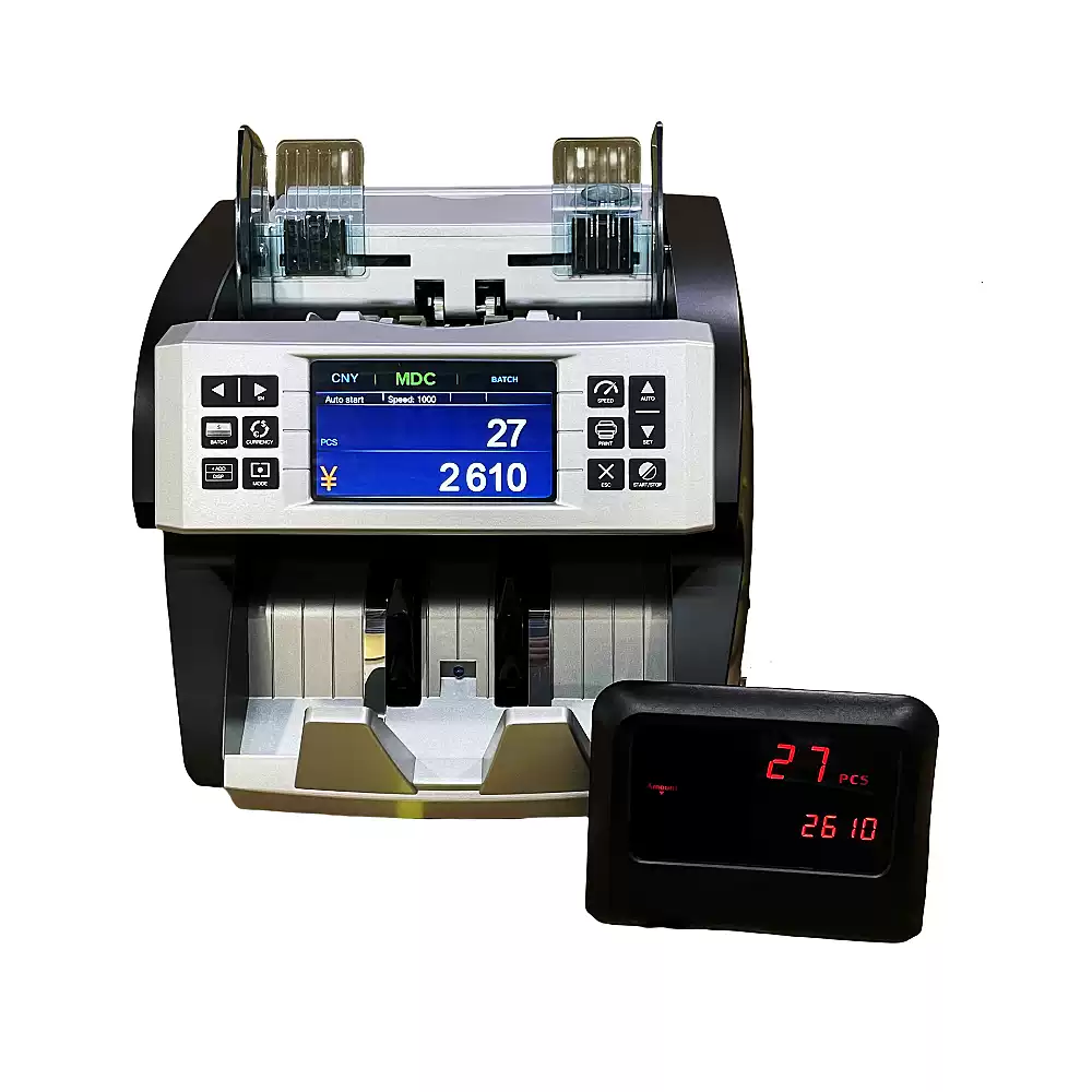 多国货币混点合计金额点钞机美金欧元马币泰铢西非中