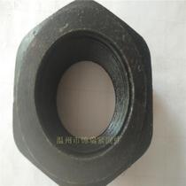 Hexagon nut nut nut M32X2 tooth * positive and reverse tooth left tooth right tooth 45 gauge steel black high strength buckle nut